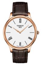 Women's Tissot Tradition 5.5 Round Leather Strap Watch, 39mm