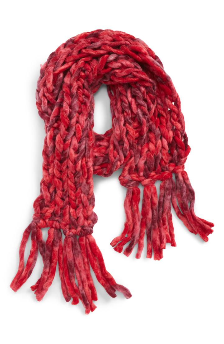 Women's Leith Chunky Oblong Chain Knit Scarf, Size - Pink