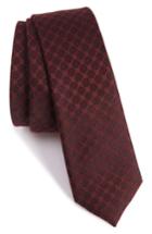 Men's The Kooples Checkerboard Jacquard Skinny Tie