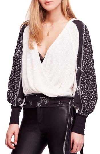 Women's Free People Auxton Thermal Wrap Top - Ivory