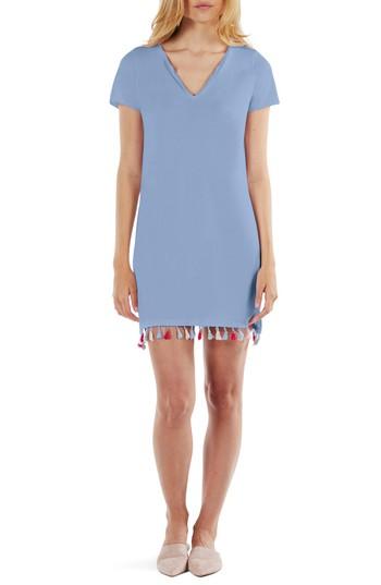 Women's Michael Stars Tassel Fringe Shift Dress - Blue