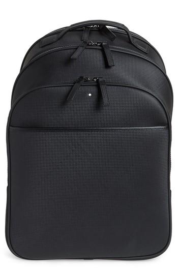 Men's Montblanc Extreme Leather Backpack - Black