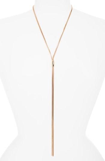 Women's Halogen Snake Chain Lariat Necklace