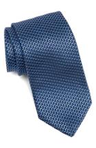 Men's Boss Stripe Silk Tie, Size - Blue