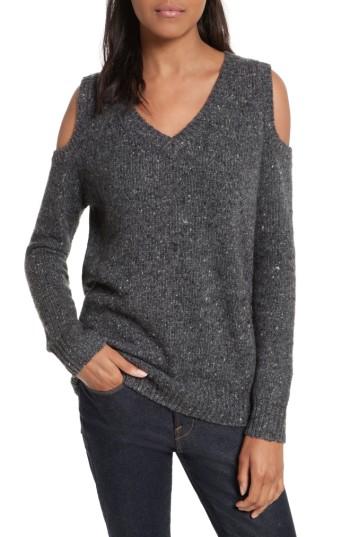 Women's Rebecca Minkoff Page Cold Shoulder Sweater, Size - Black