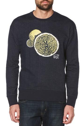 Men's Original Penguin Lemon Crewneck Sweatshirt - Blue