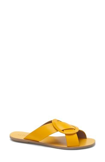 Women's Mercedes Castillo Carlein Slide Sandal M - Yellow