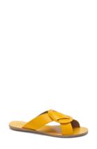 Women's Mercedes Castillo Carlein Slide Sandal M - Yellow