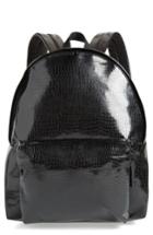 Comme Des Garcons Large Faux Leather Backpack - Black