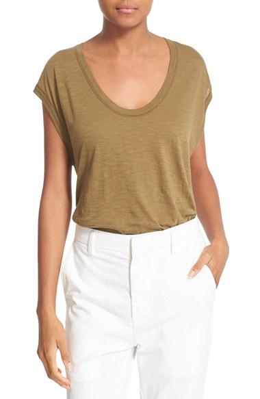 Women's Vince Pima Cotton Muscle Tank - Brown
