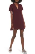 Women's Hailey Crepe Dress, Size Xxl - Burgundy