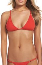 Women's Minimale Animale The Mirage Ribbed Bikini Top - Red