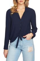 Women's 1.state Tie Front Blouse, Size - Blue