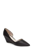 Women's Kenneth Cole New York 'ellis' Half D'orsay Wedge Pump .5 M - Black