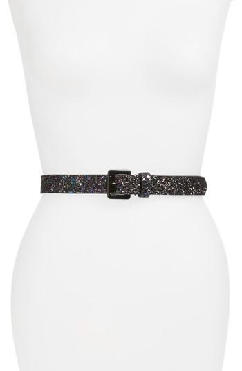 Women's Steve Madden Sparkle Belt - Black