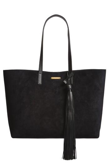 Saint Laurent East/west Suede Tote -