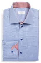Men's Eton Contemporary Fit Houndstooth Dress Shirt