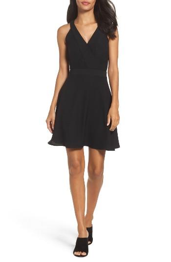 Women's 19 Cooper Crepe Skater Dress - Black
