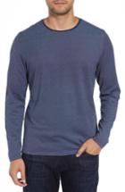 Men's Robert Barakett Grand Forks Long Sleeve Pique T-shirt, Size - Blue