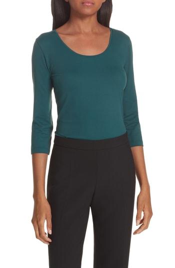 Women's Boss Jersey Skin Touch Top - Green
