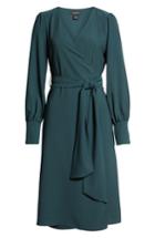 Women's Halogen Wrap Dress - Green