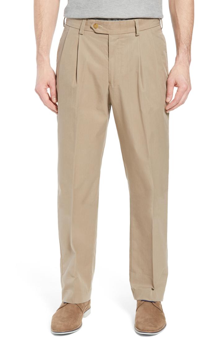Men's Bills Khakis M2 Classic Fit Pleated Travel Twill Pants X 30 - Beige