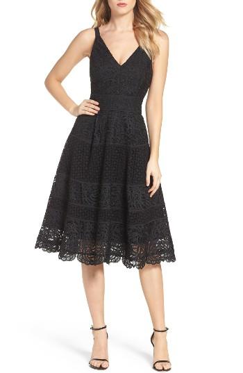 Women's Adelyn Rae Fit & Flare Midi Dress