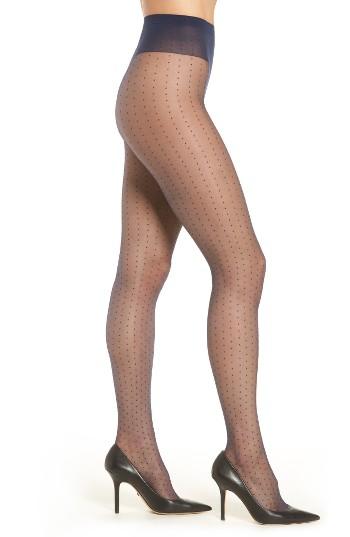 Women's Oroblu Adelle Polka Dot Tights - Blue
