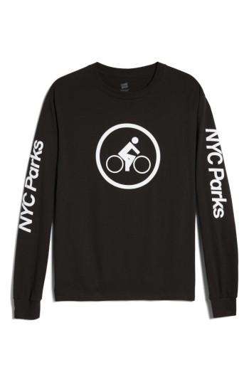 Men's Nyc Parks Bike Rider Long Sleeve T-shirt