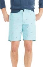 Men's J.crew Embroidered Flamingo Shorts - Blue/green