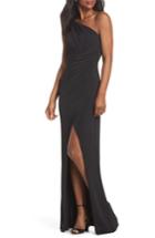 Women's Maria Bianca Nero Kerri One-shoulder Gown - Black