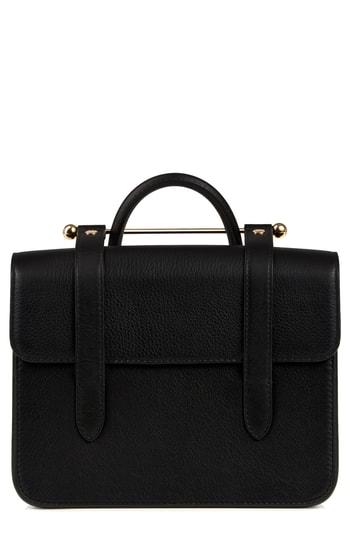 Strathberry Mc Mini Leather Crossbody Bag - Black