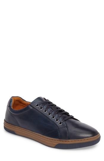 Men's Johnston & Murphy Fenton Low-top Sneaker .5 M - Blue