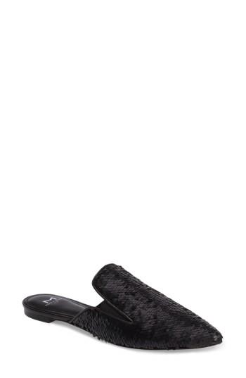 Women's Marc Fisher D Shiloh Flat Mule, Size 5 M - Black