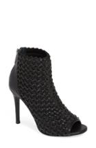 Women's Charles By Charles David Reece Open Toe Bootie .5 M - Black