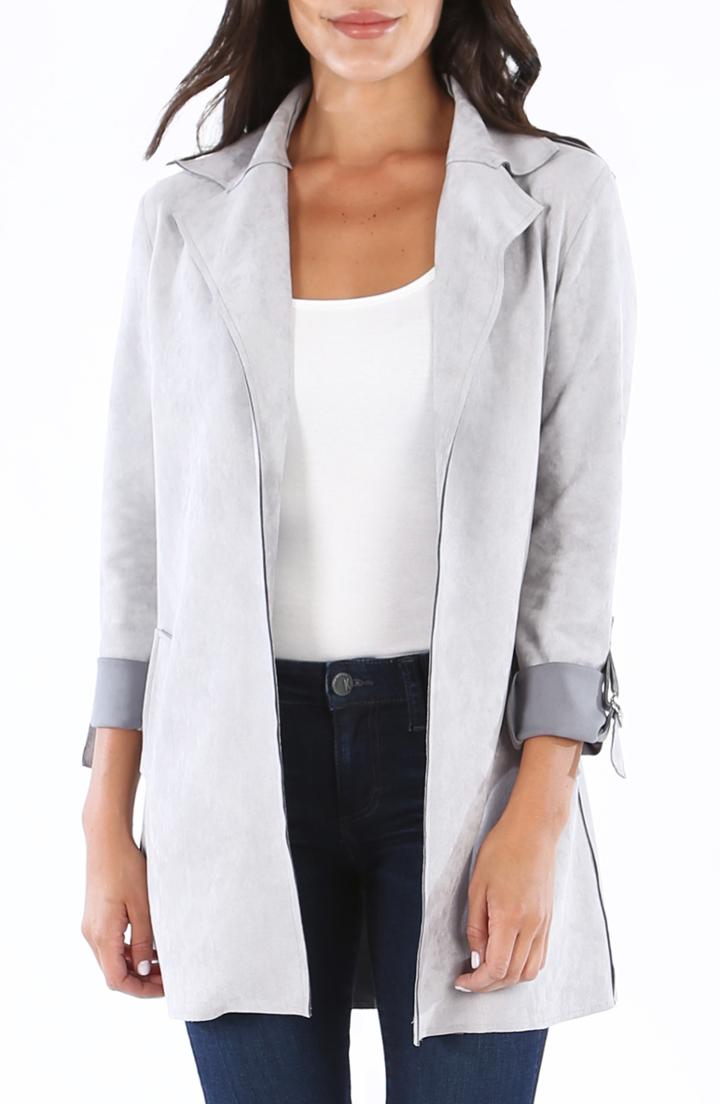 Women's Kut From The Kloth Faye Long Jacket - Metallic