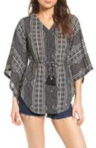 Women's Rip Curl Black Sands Kimono Top - Black