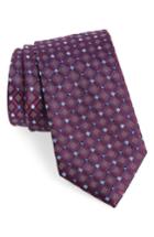 Men's Nordstrom Men's Shop Coventry Check Silk Tie, Size - Purple
