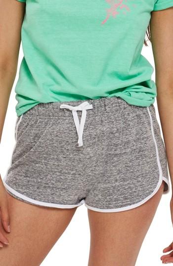 Women's Topshop Nep Runner Shorts Us (fits Like 2-4) - Grey