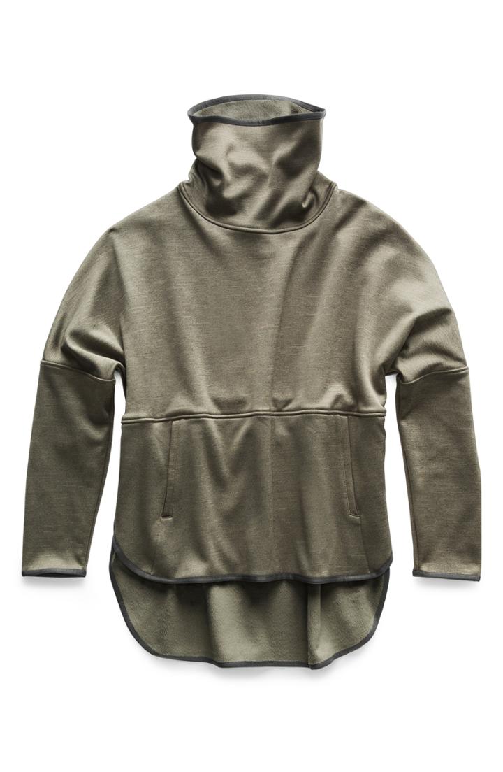 Women's The North Face Cozy Slacker Poncho Top /x-large - Green