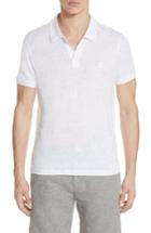 Men's Vilebrequin Linen Slub Jersey Linen Polo, Size - White