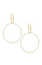 Women's Lana Jewelry Double Bond Hoop Earrings
