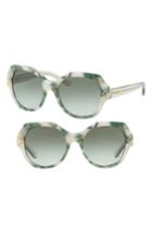 Women's Tory Burch 53mm Gradient Geometric Sunglasses -