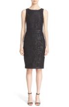 Women's St. John Collection Gilded Garden Mesh Dress