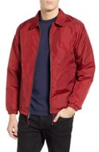 Men's Brixton Claxton Water Repellent Jacket With Faux Shearling, Size - Red