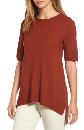Women's Eileen Fisher Tencel Knit Top, Size - Red