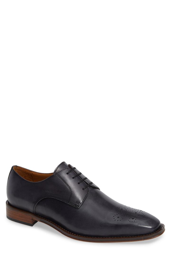 Men's John W. Nordstrom Fiore Medallion Toe Derby .5 M - Grey