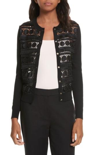 Women's Ted Baker London Ellenii Circle Lace Front Cardigan