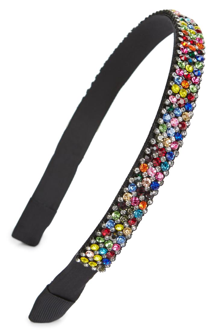Tasha Crystal Three-row Headband, Size - Metallic