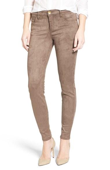 Women's Kut From The Kloth Mia Faux Suede Skinny Jeans